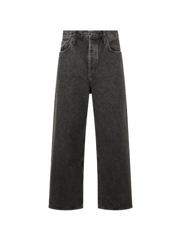 Agolde Button-fly Jeans in Grey