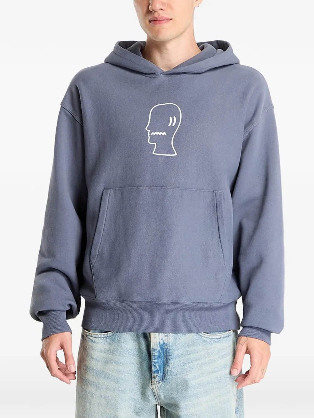 Brain Dead logo hoodie - Blu