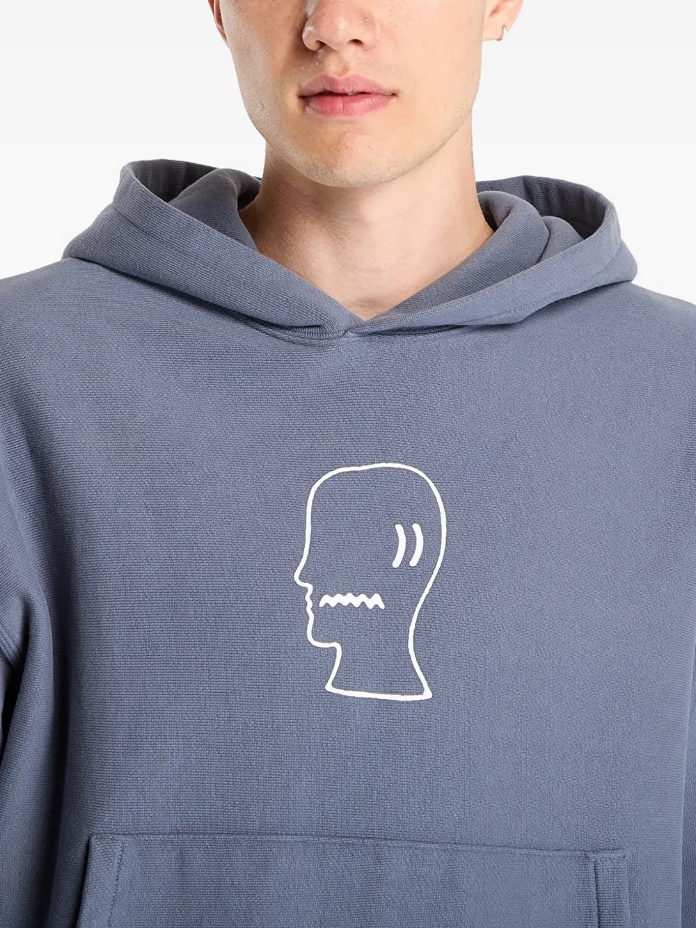  Brain Dead Logo Hoodie - Blue 