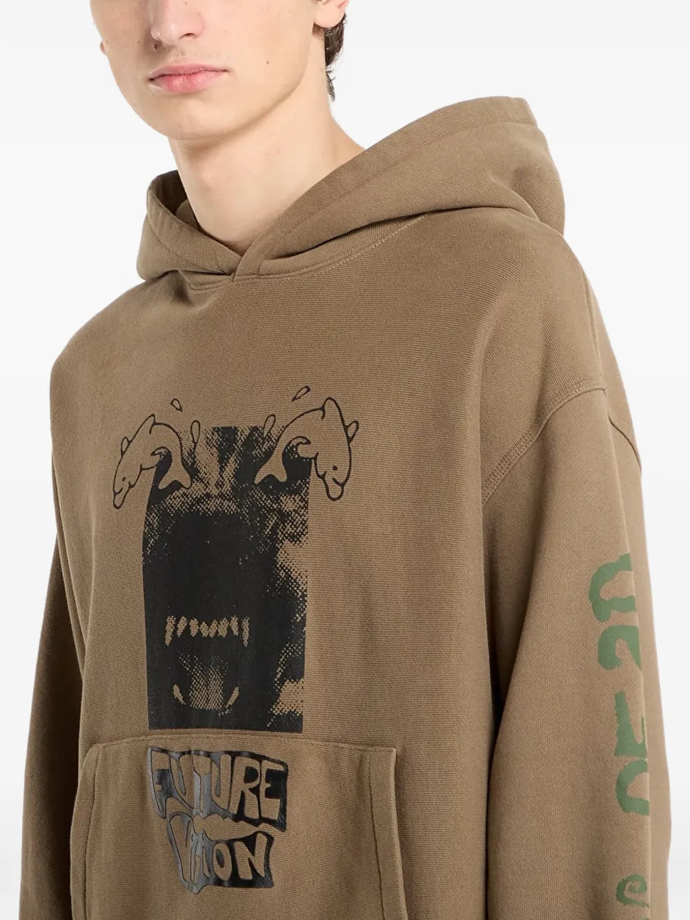 Brain Dead Future Vision trui Beige