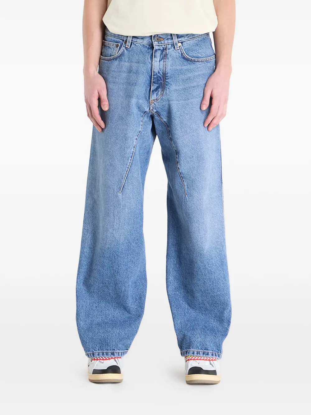 Off-White Jeans a gamba ampia - Blu