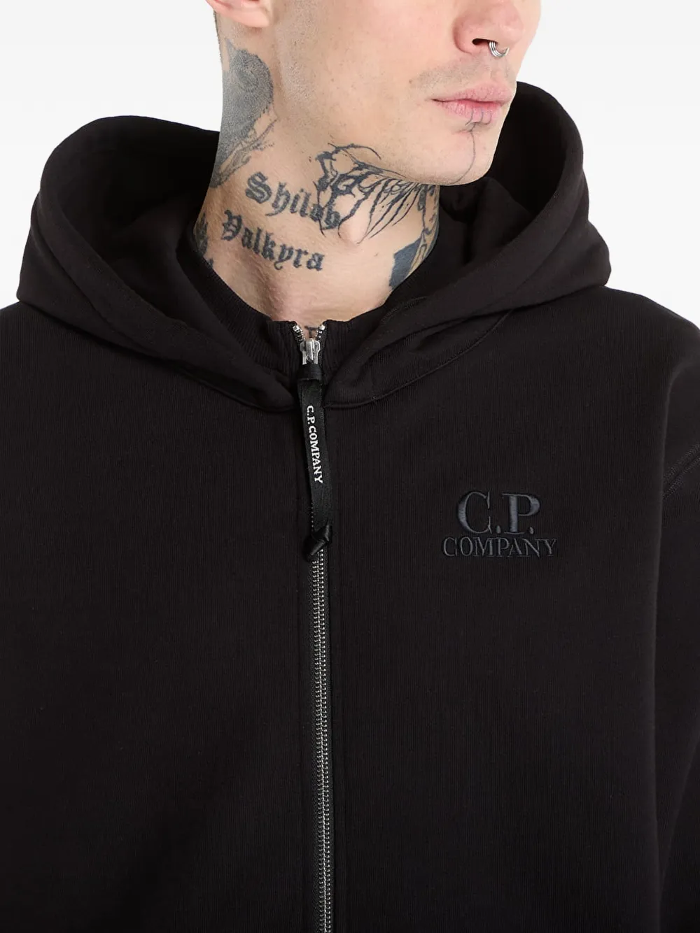 C.P. Company zip-up Hoodie | Black | FARFETCH GE