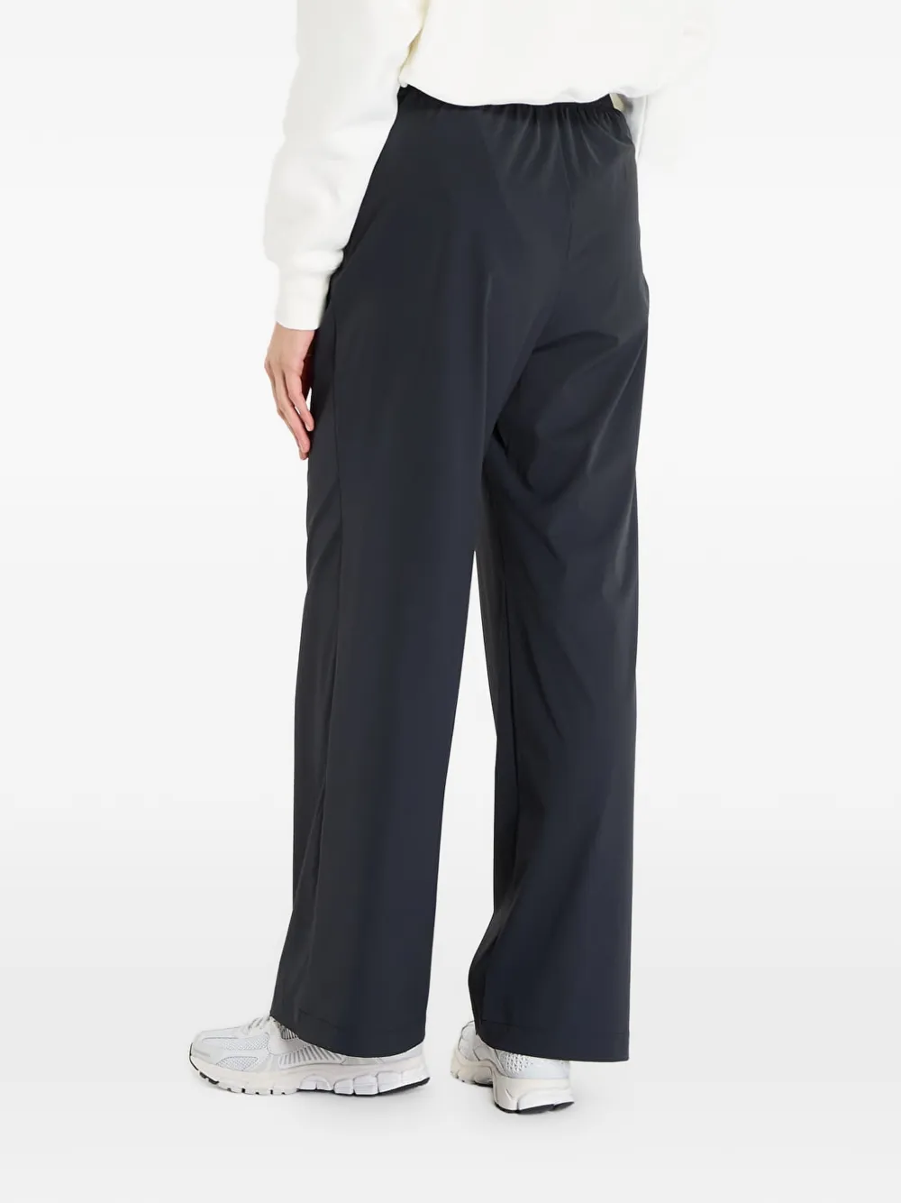Nike Dri-FIT high waist broek met wijde pijpen Zwart