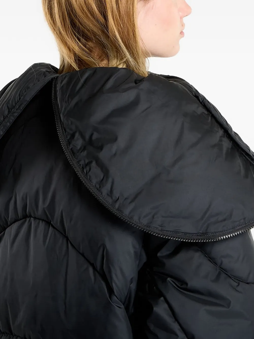adidas by Stella McCartney Gewatteerd jack Zwart