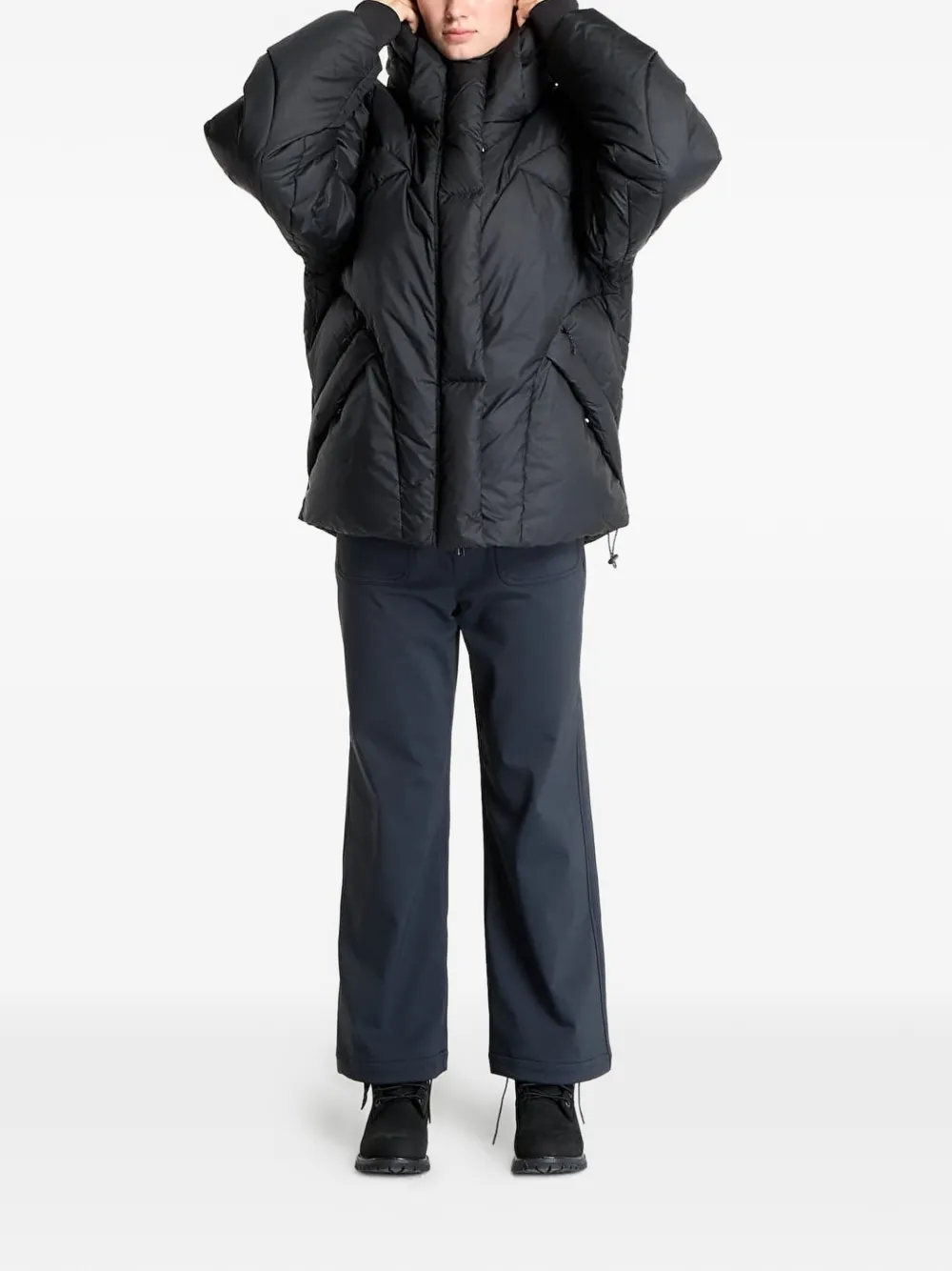adidas by Stella McCartney Gewatteerd jack Zwart