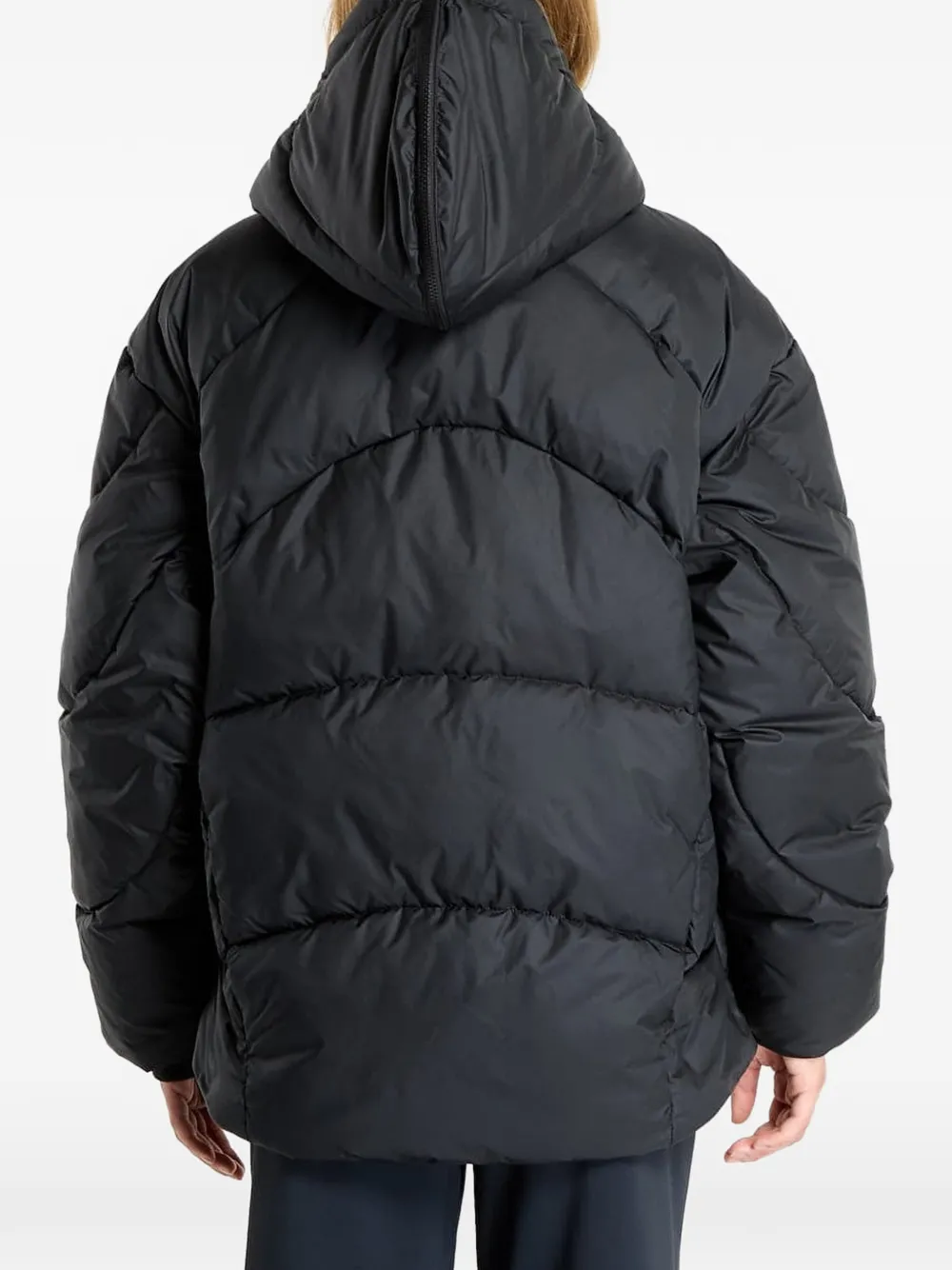 adidas by Stella McCartney Gewatteerd jack Zwart