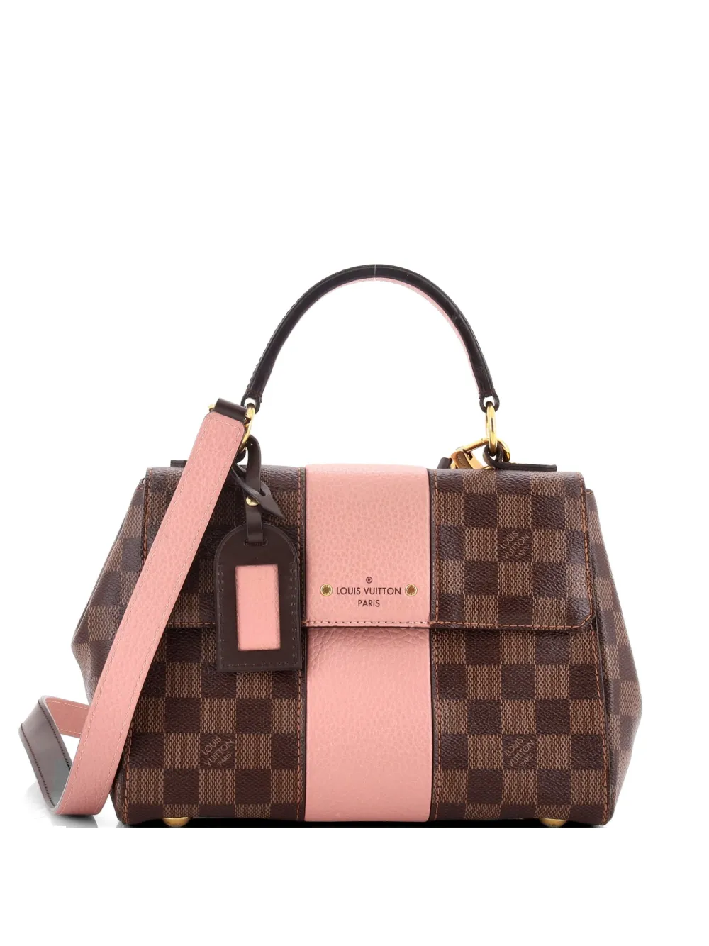 Louis Vuitton Pre-Owned Bond Street Handbag Damier with Leather BB satchel - Marrone