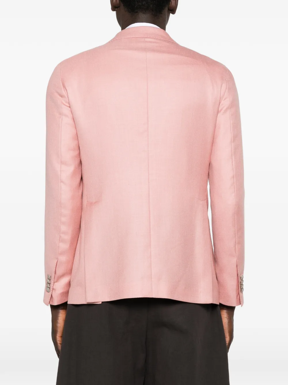 Tagliatore Wollen blazer met klepzak Roze