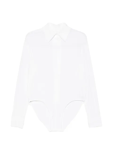Norma Kamali shirt-collar bodysuit