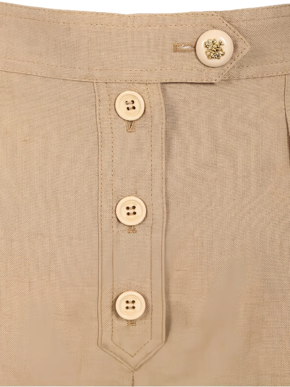 Valentino Garavani Shorts met omgeslagen pijpen Beige