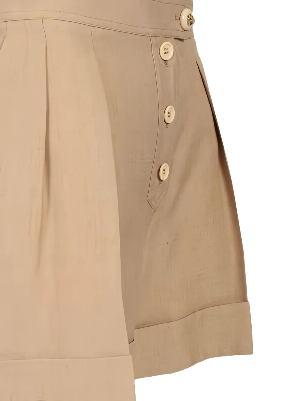 Valentino Garavani Shorts met omgeslagen pijpen Beige