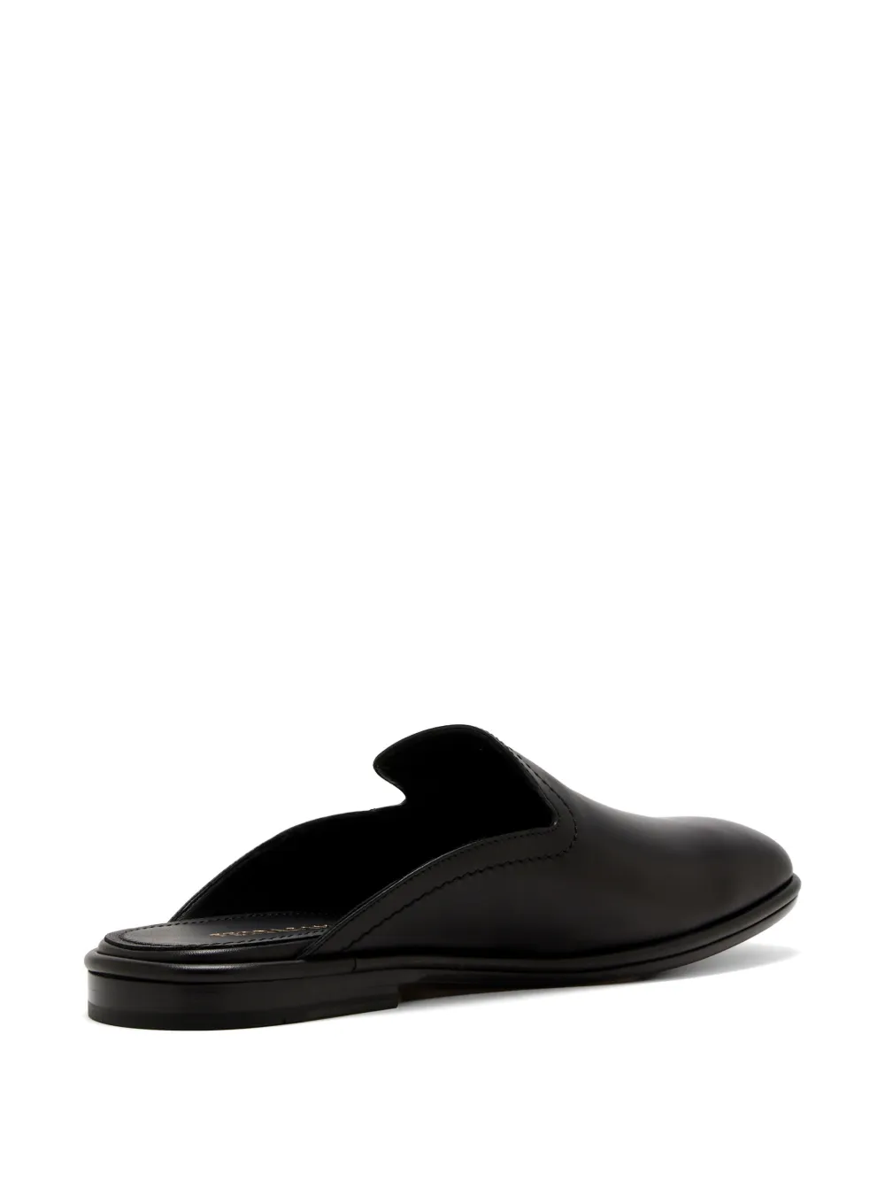Ferragamo logo slippers Zwart