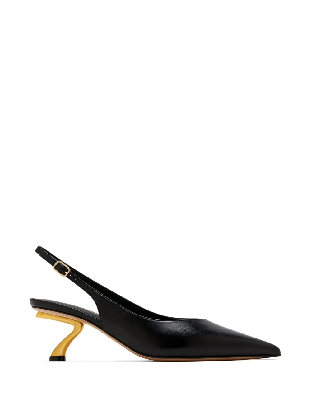 Ferragamo Pointed-toe Leather Pumps In Black