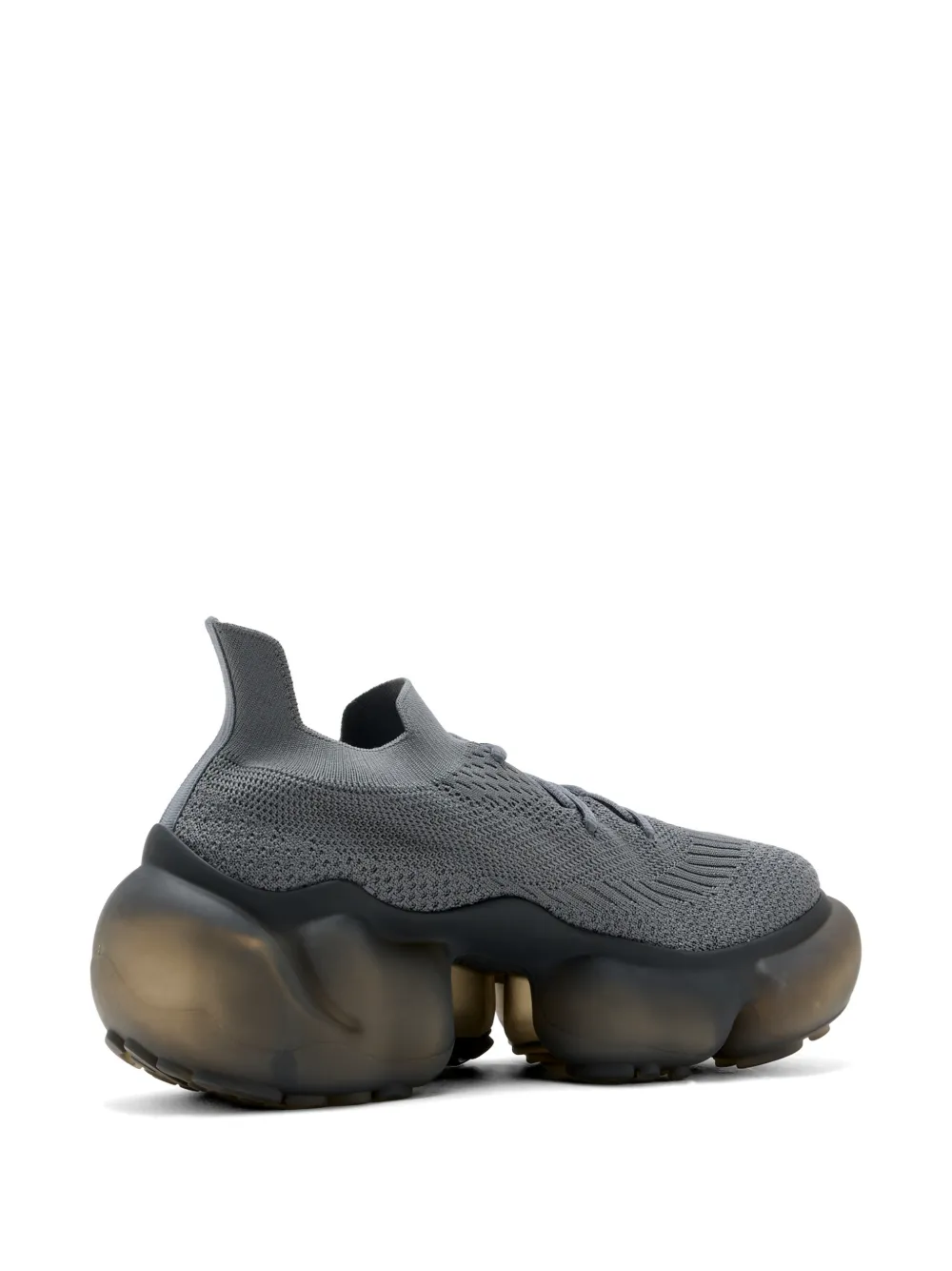 GROUNDS Matte sneakers met veters Grijs