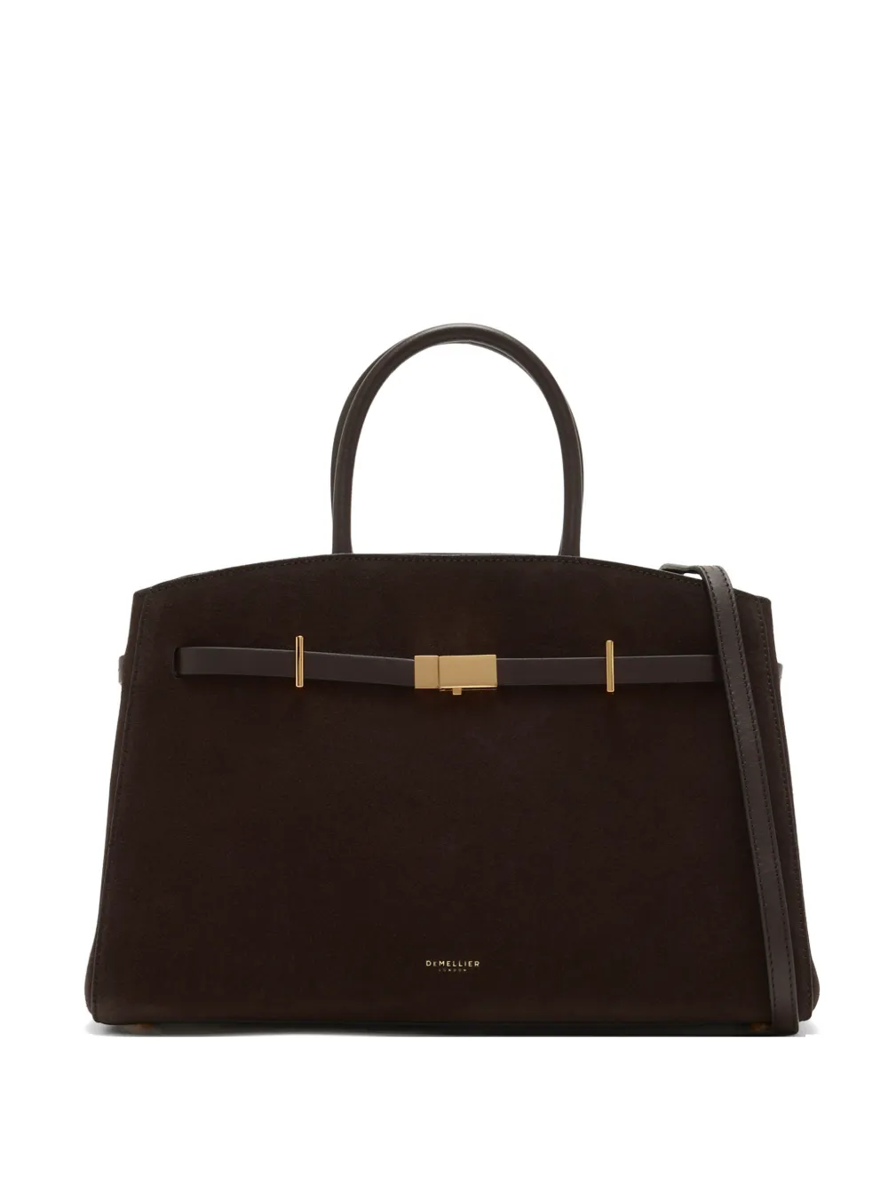 DeMellier The Midi Hudson buckle-strap tote bag - Marrone