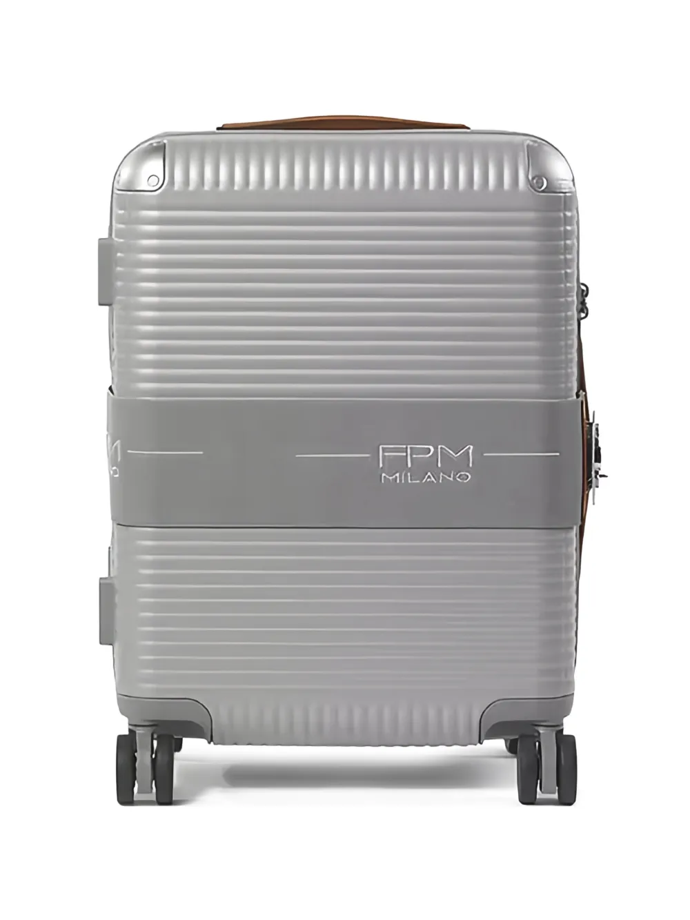 FPM Milano Borsone Bank Zip Deluxe Spinner 55M - Argento