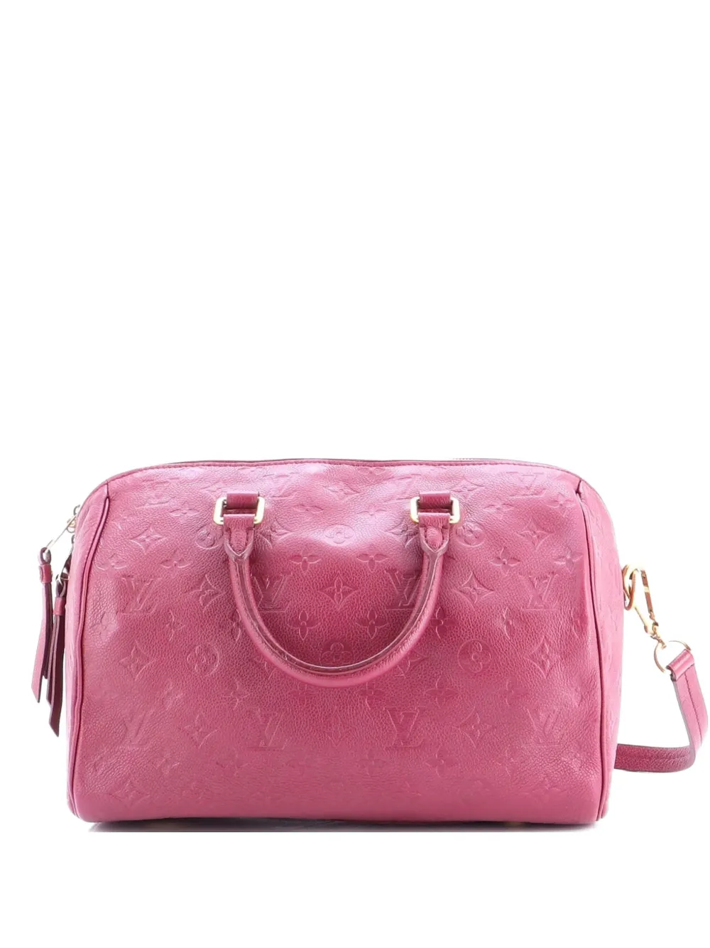 Louis Vuitton Pre-Owned Speedy Bandouliere Bag Monogram Empreinte Leather 30 satchel - Rosso