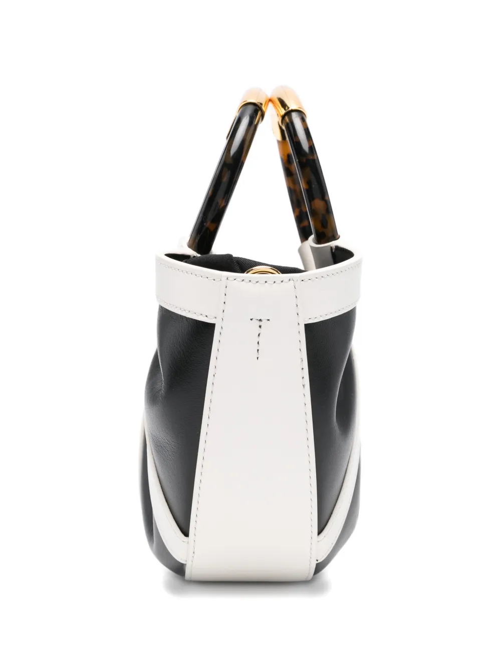 Coccinelle Leren shopper met ronde handgreep Zwart
