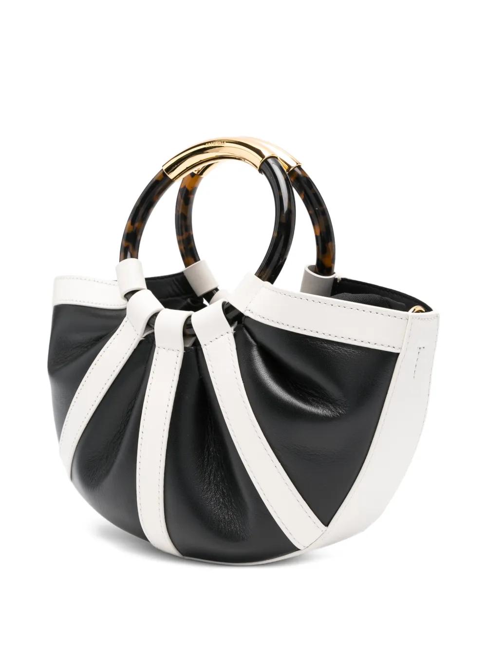 Coccinelle Leren shopper met ronde handgreep Zwart