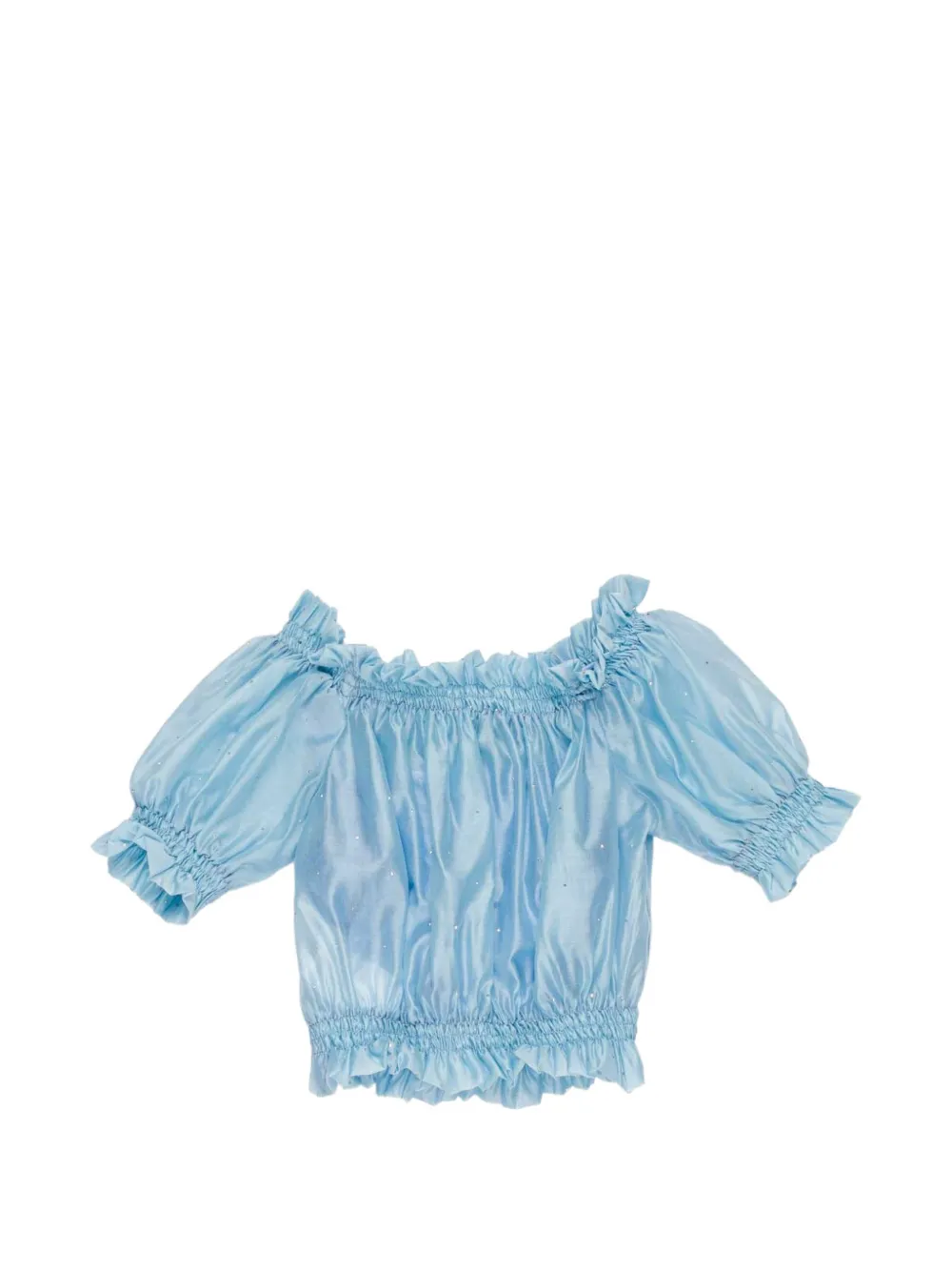  Miss Grant Kids Ruffled Top - Blue 