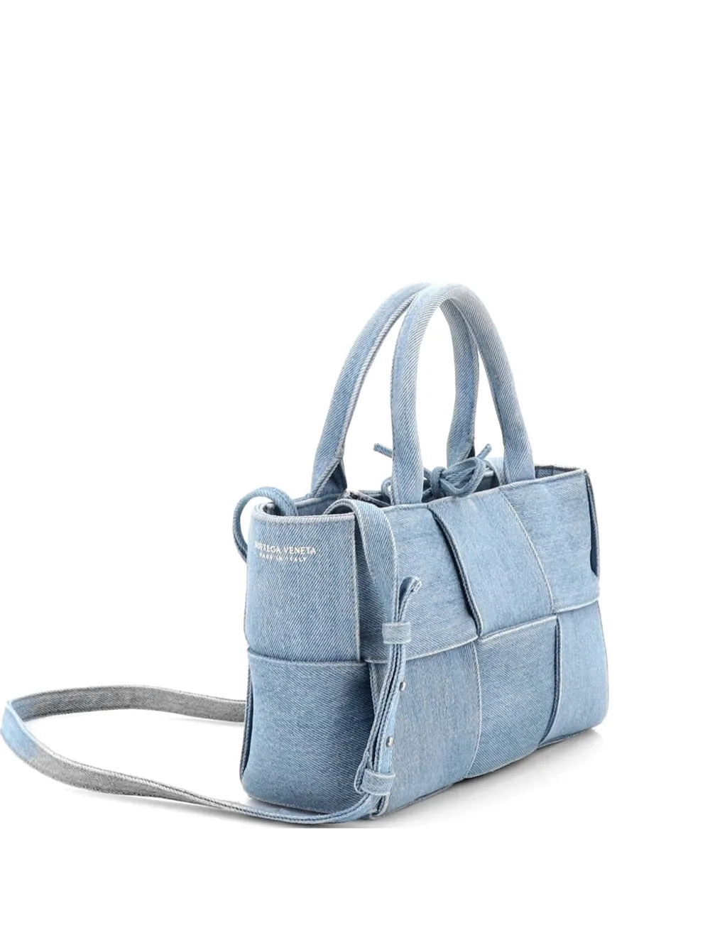 Bottega Veneta Pre-Owned Arco Maxi Intrecciato Denim Mini tote bag - Blu
