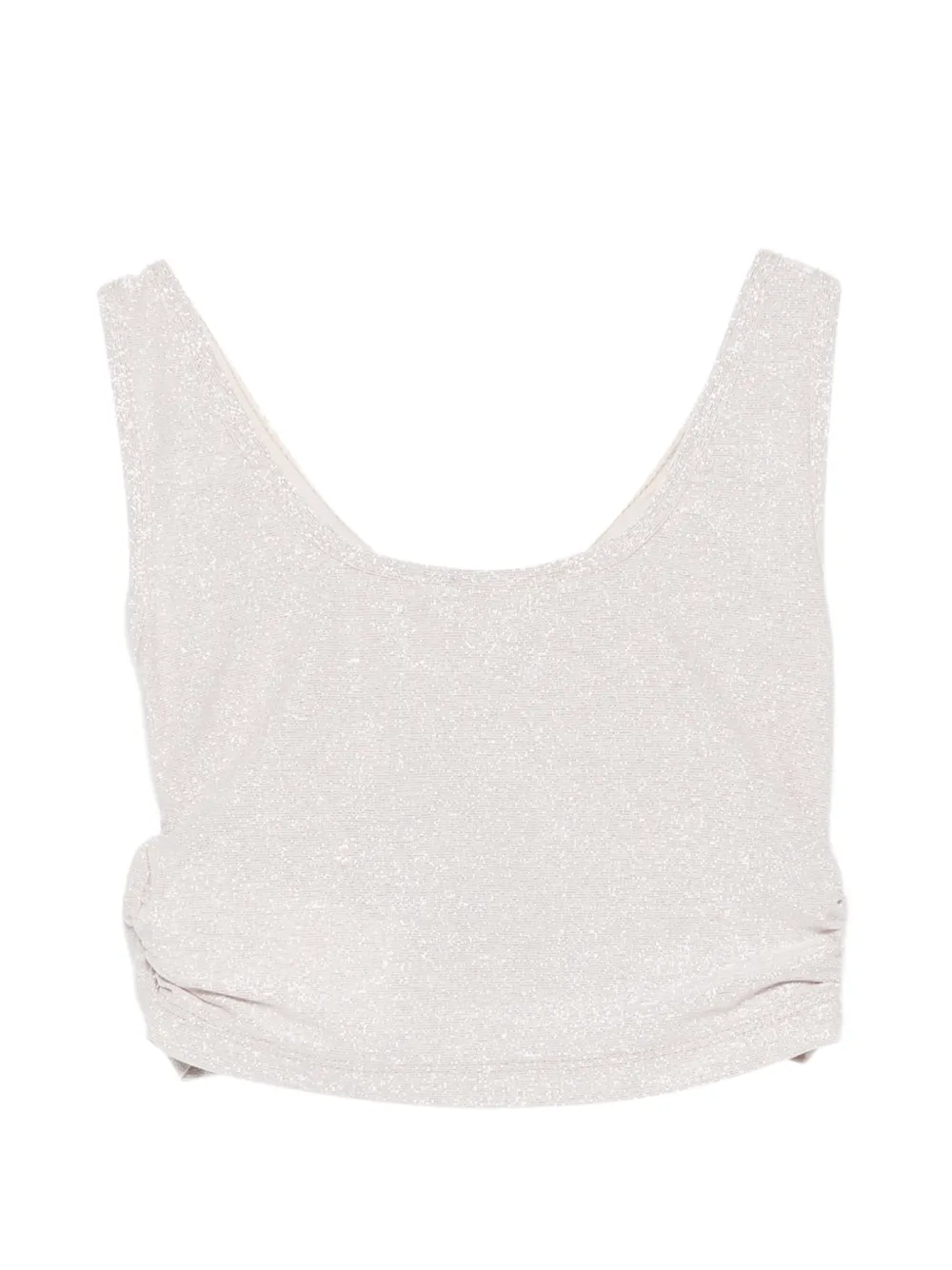 Miss Grant Kids Geplooide top met strik Beige