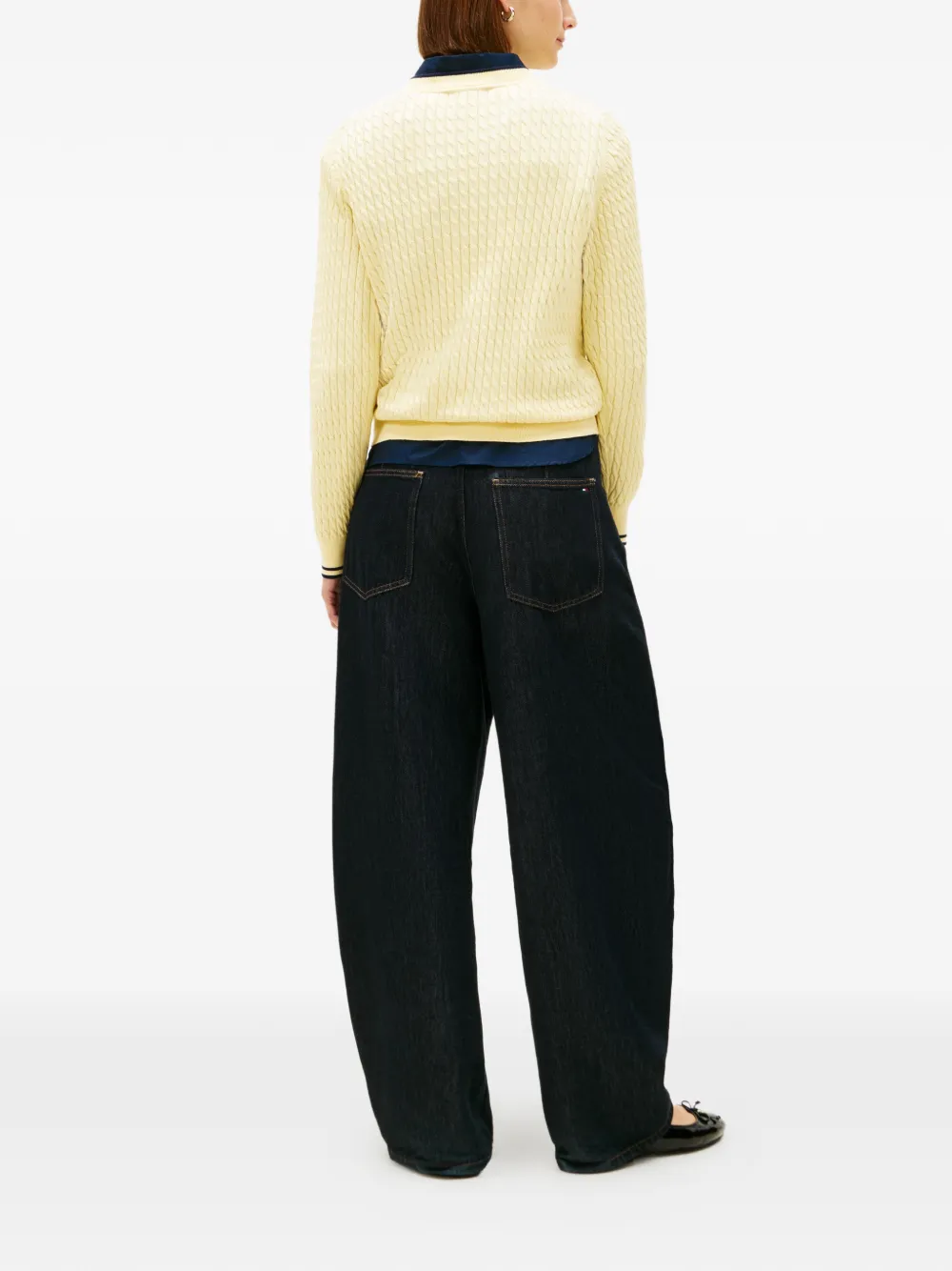  Tommy Hilfiger Cable-knit Jumper - Yellow 