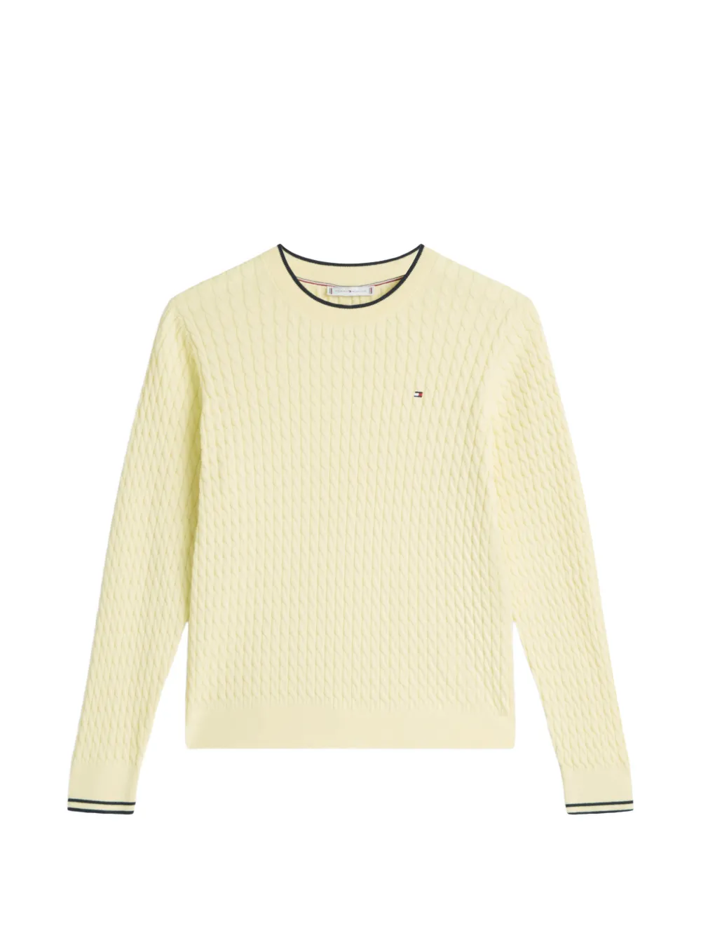 Tommy Hilfiger Cable-knit Jumper In Yellow