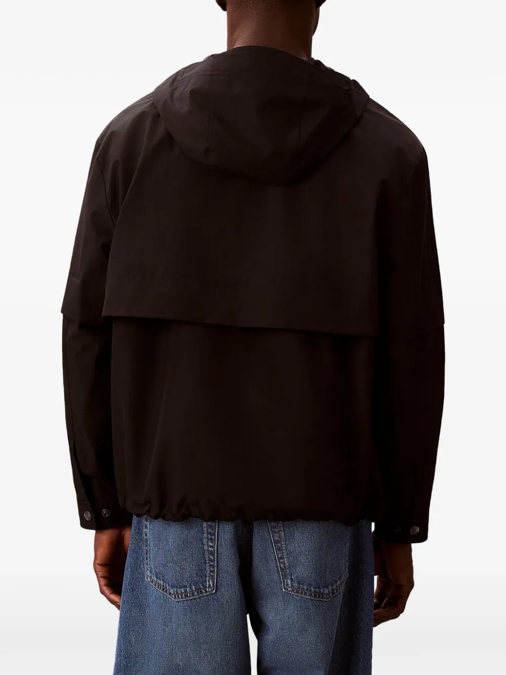 Calvin Klein Denim jack Zwart