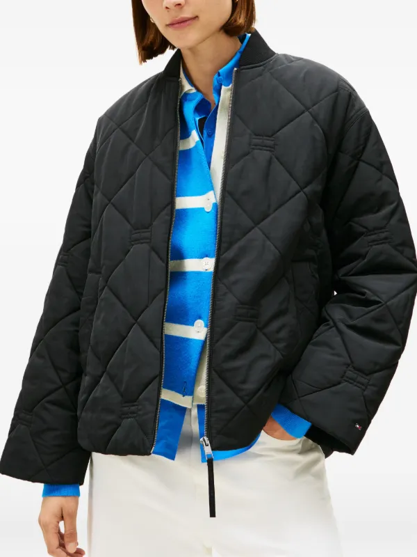 Tommy Hilfiger キルティング ジャケット | ブラック | FARFETCH JP