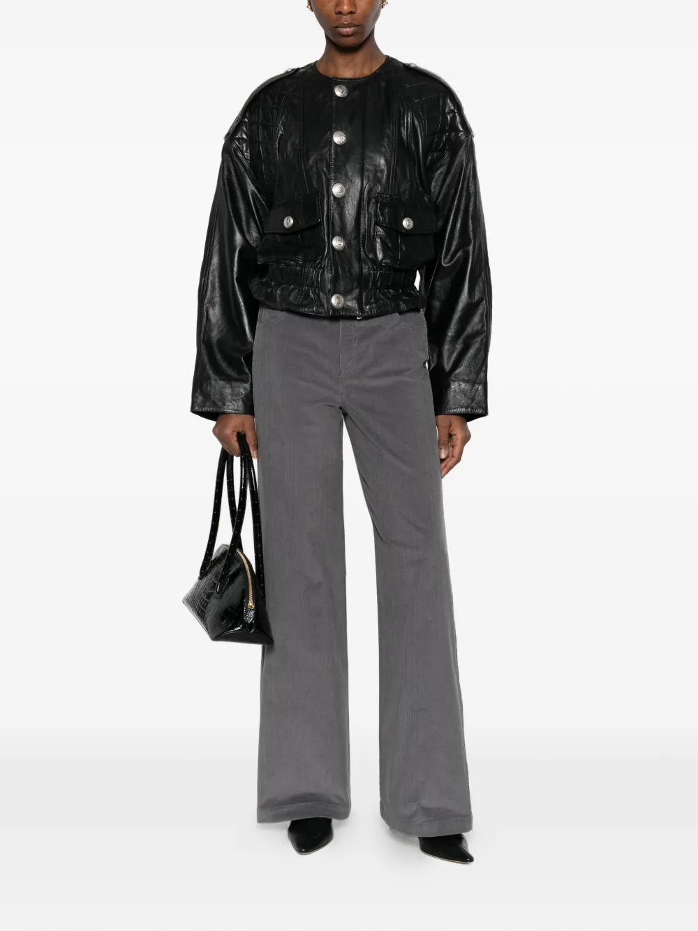  I Blues Martin Corduroy Trousers - Grey 