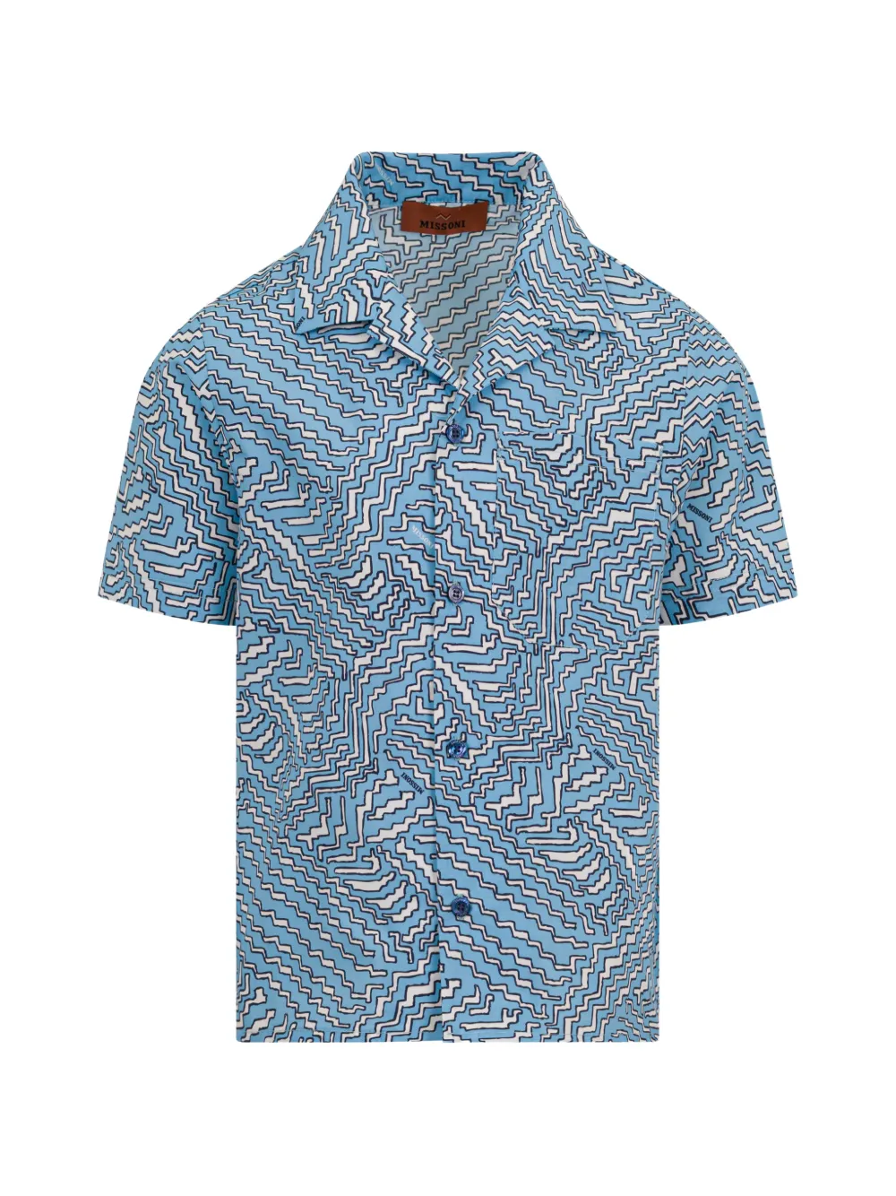 Missoni Kids patterned shirt - Blue