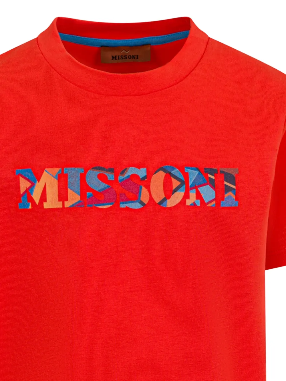 Missoni Kids T-shirt met logo Rood