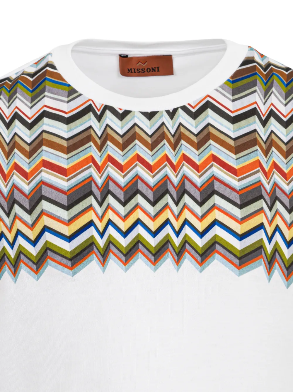  Missoni Kids Chevron-pattern T-shirt - White 