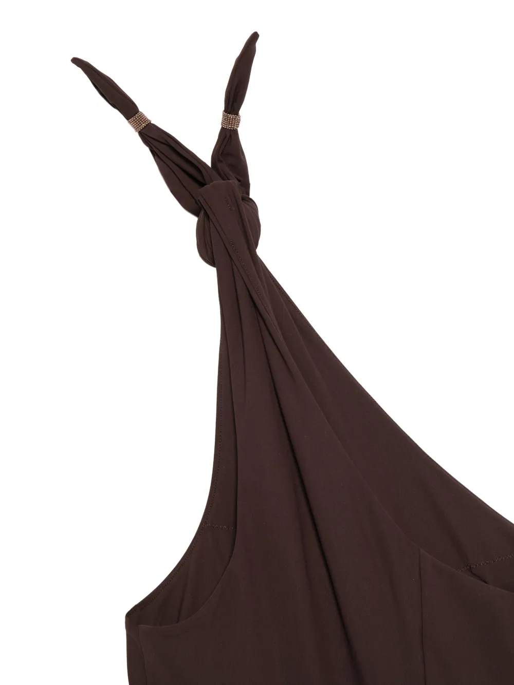 One-Shoulder Knot-Detail Swimsuit