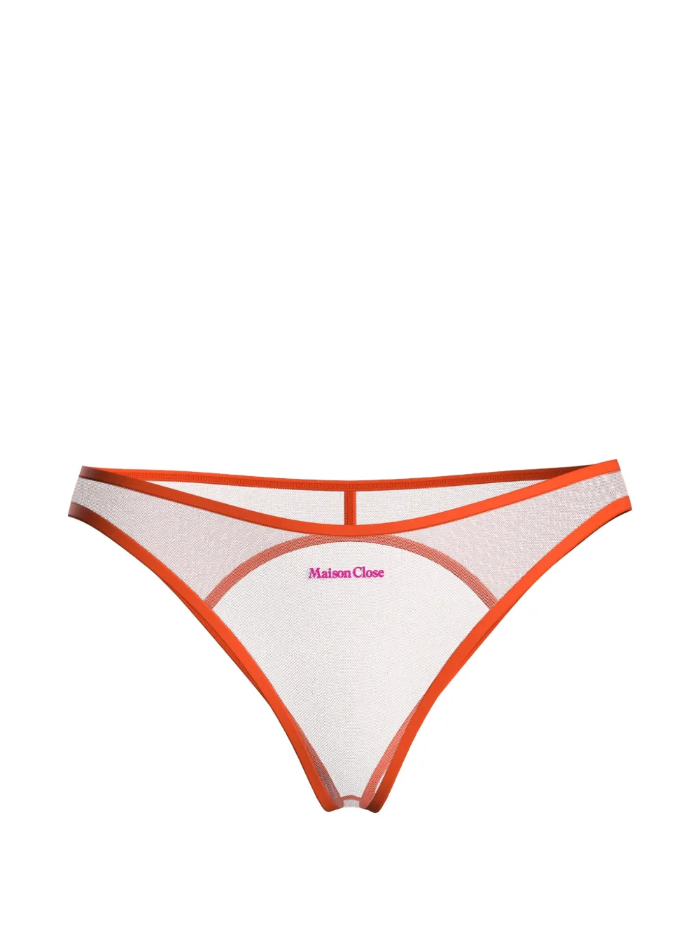 Maison Close Panorama open-back briefs - Toni neutri