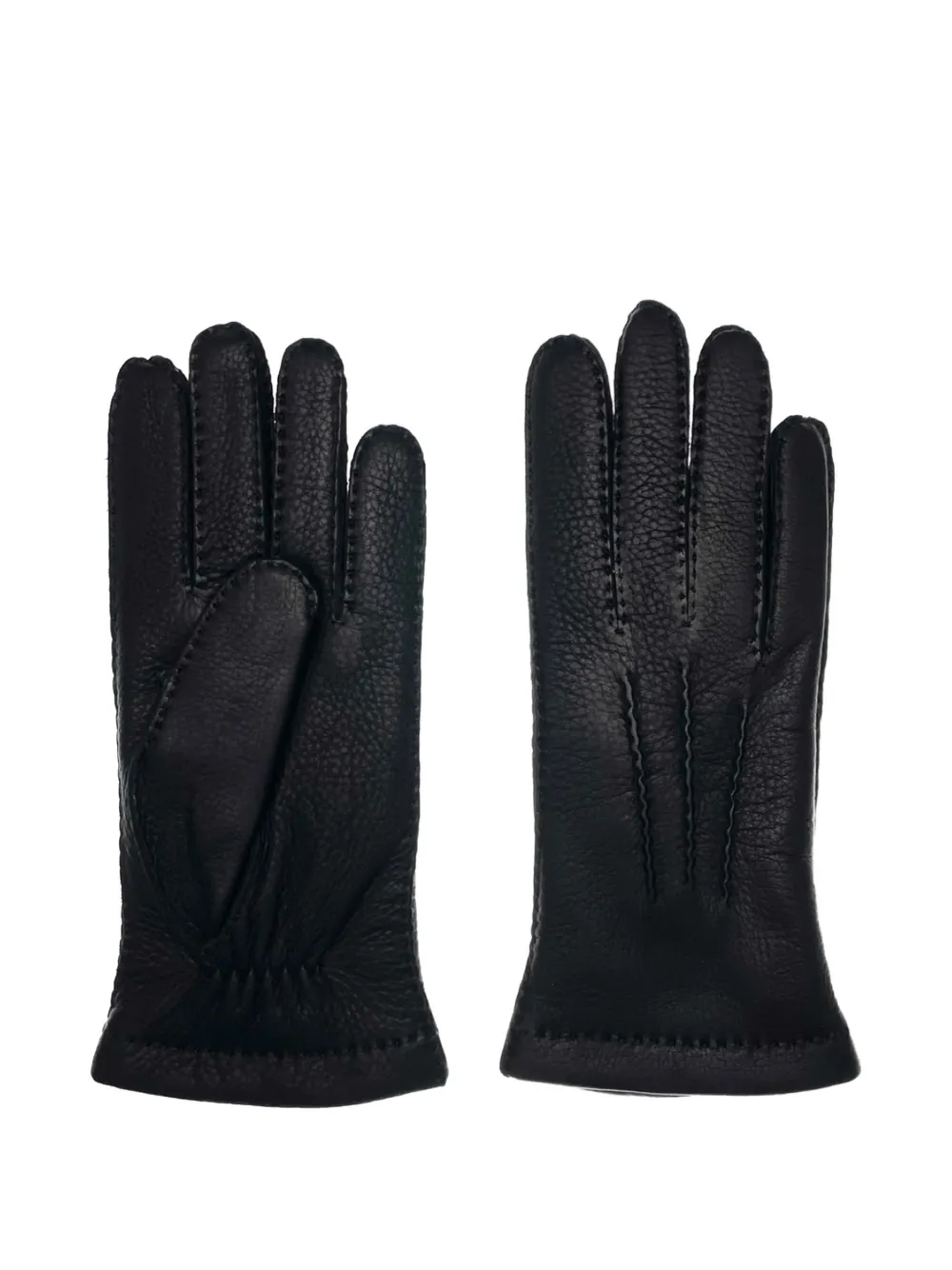 Restelli 148 leather gloves - Nero
