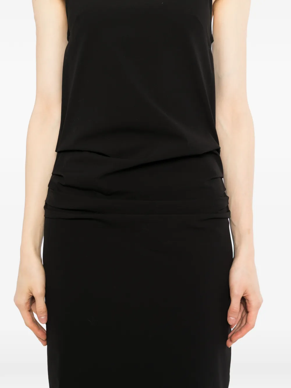 Proenza Schouler Priya midi-jurk Zwart
