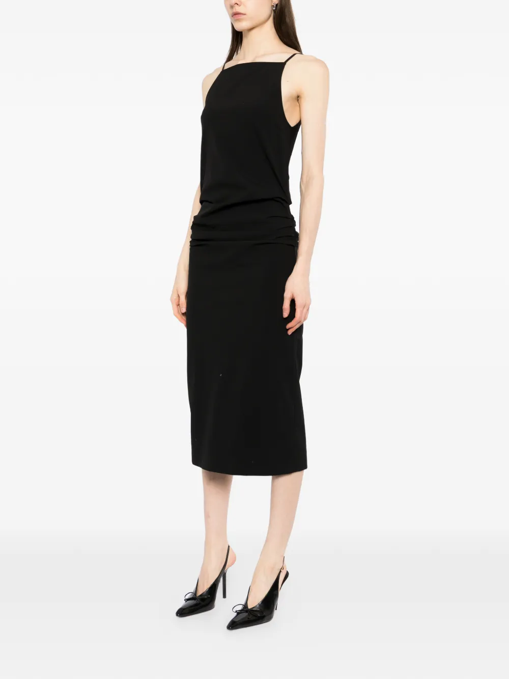 Proenza Schouler Priya midi-jurk Zwart