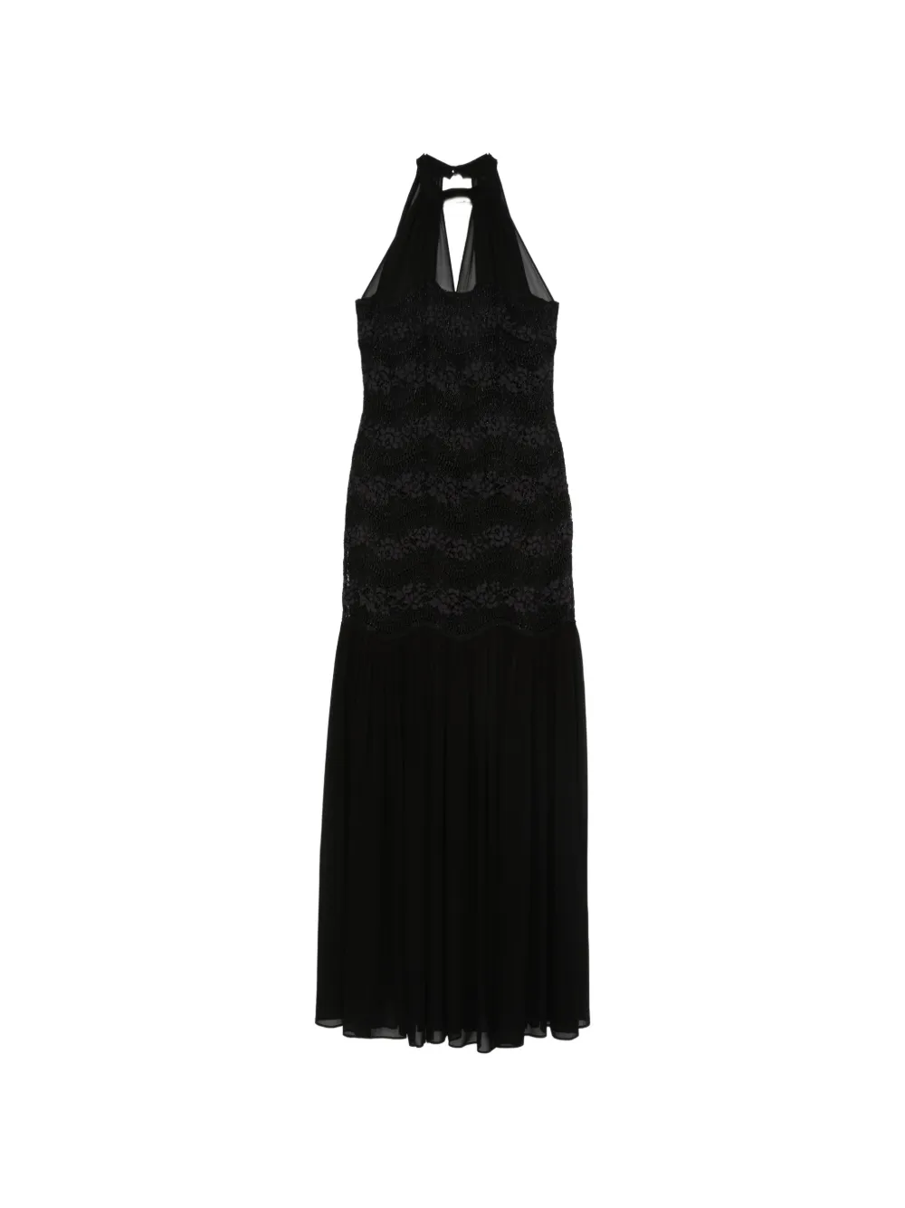TWINSET halter lace dress - Nero
