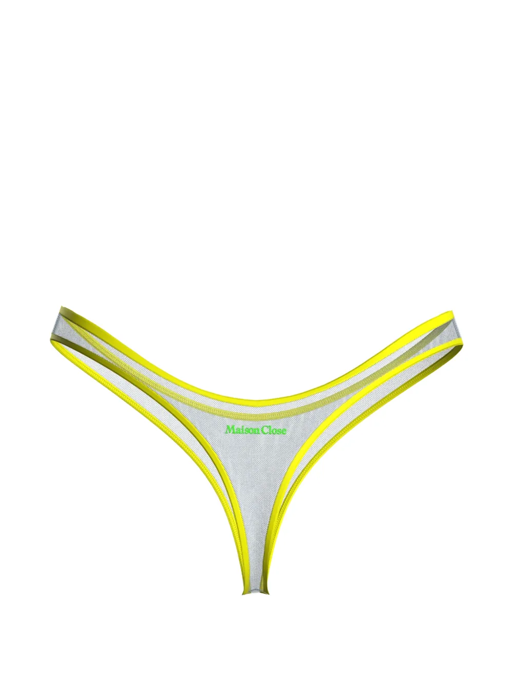 Maison Close Panorama high waist string Beige