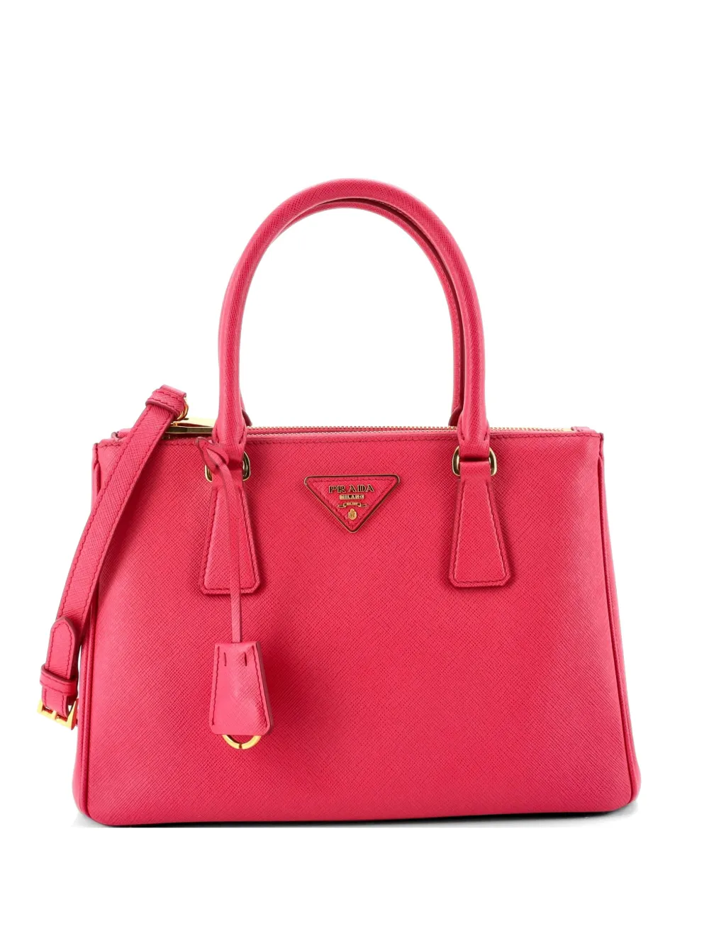 Prada Pre-Owned Galleria Double Zip Saffiano Leather Small tote bag - Rosa