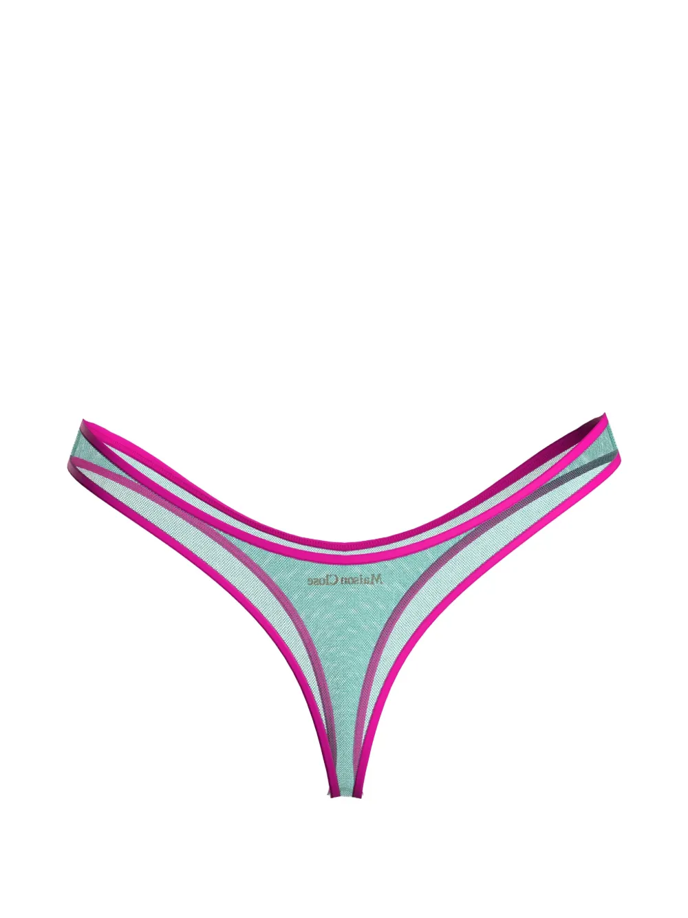 Maison Close Panorama high-cut thong - Blu