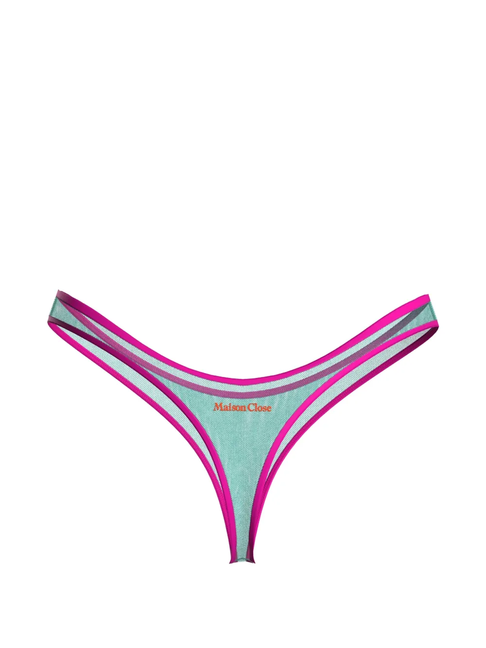  Maison Close Panorama High-cut Thong - Blue 