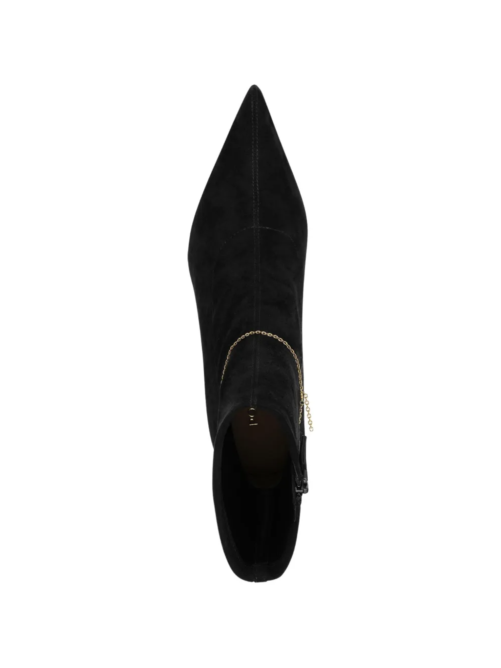  Potamy Chain Detail Suede Boots - Black 