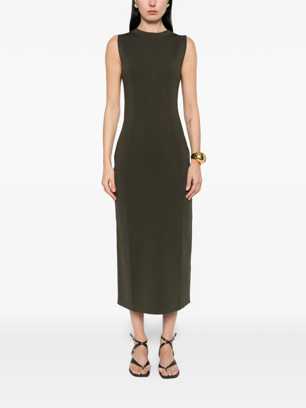  Joseph Mille Panelled Midi Dress - Green 