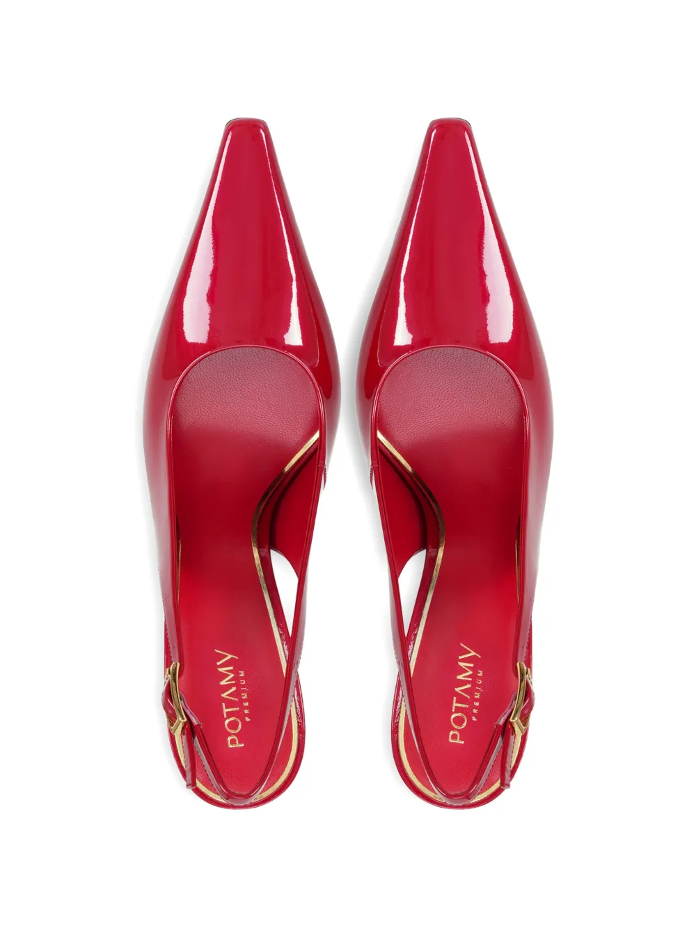 POTAMY Slingback pumps Rood