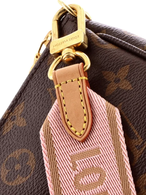 【マクラ】Louis Vuitton ボディバッグ ブラウン キャンバス Louis Vuitton Pre-Owned Multi Pochette Accessoires Monogram Canvas
