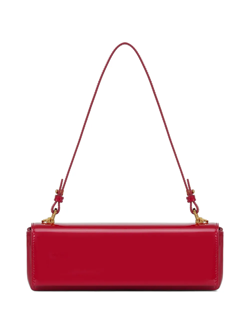 POTAMY adjustable leather shoulder bag - Rosso