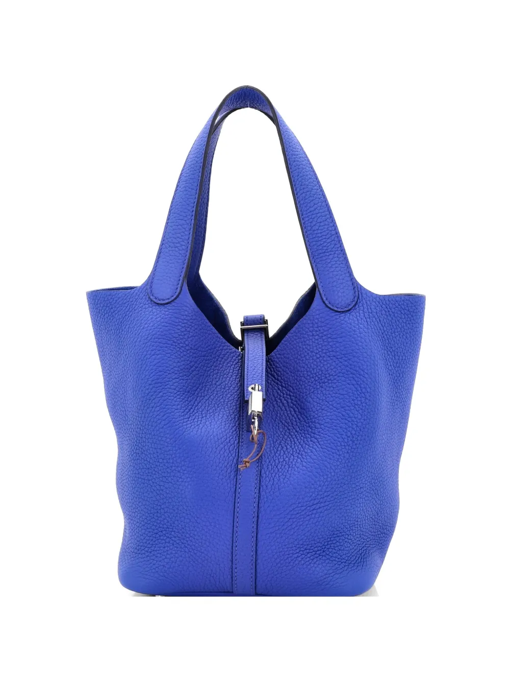 Hermès Pre-Owned Picotin Lock Bag Clemence MM bucket bag - Blu